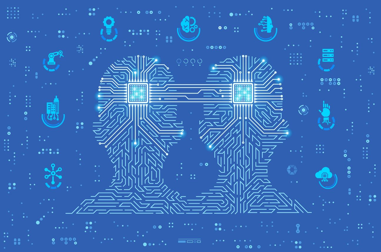 Conceptual drawing of digital twins