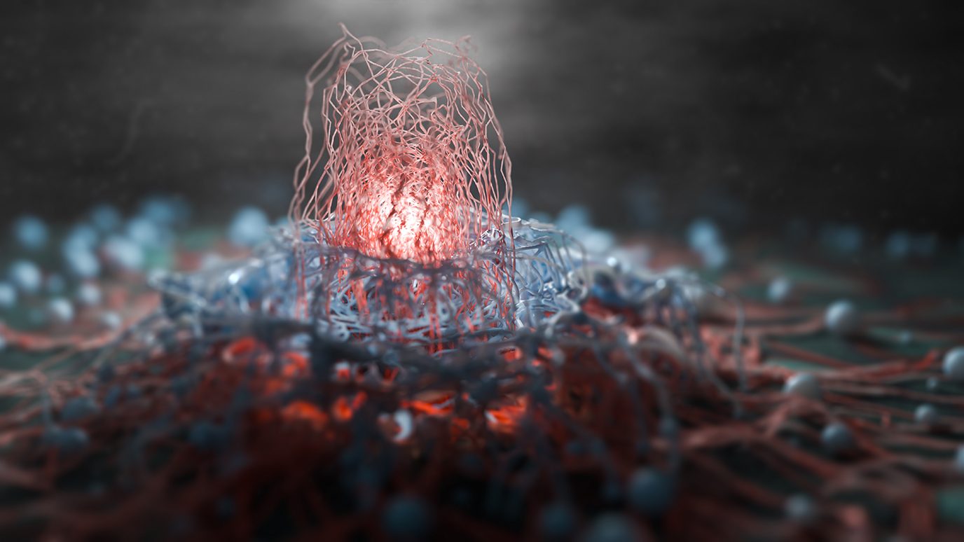 Illustration of a cancer cell