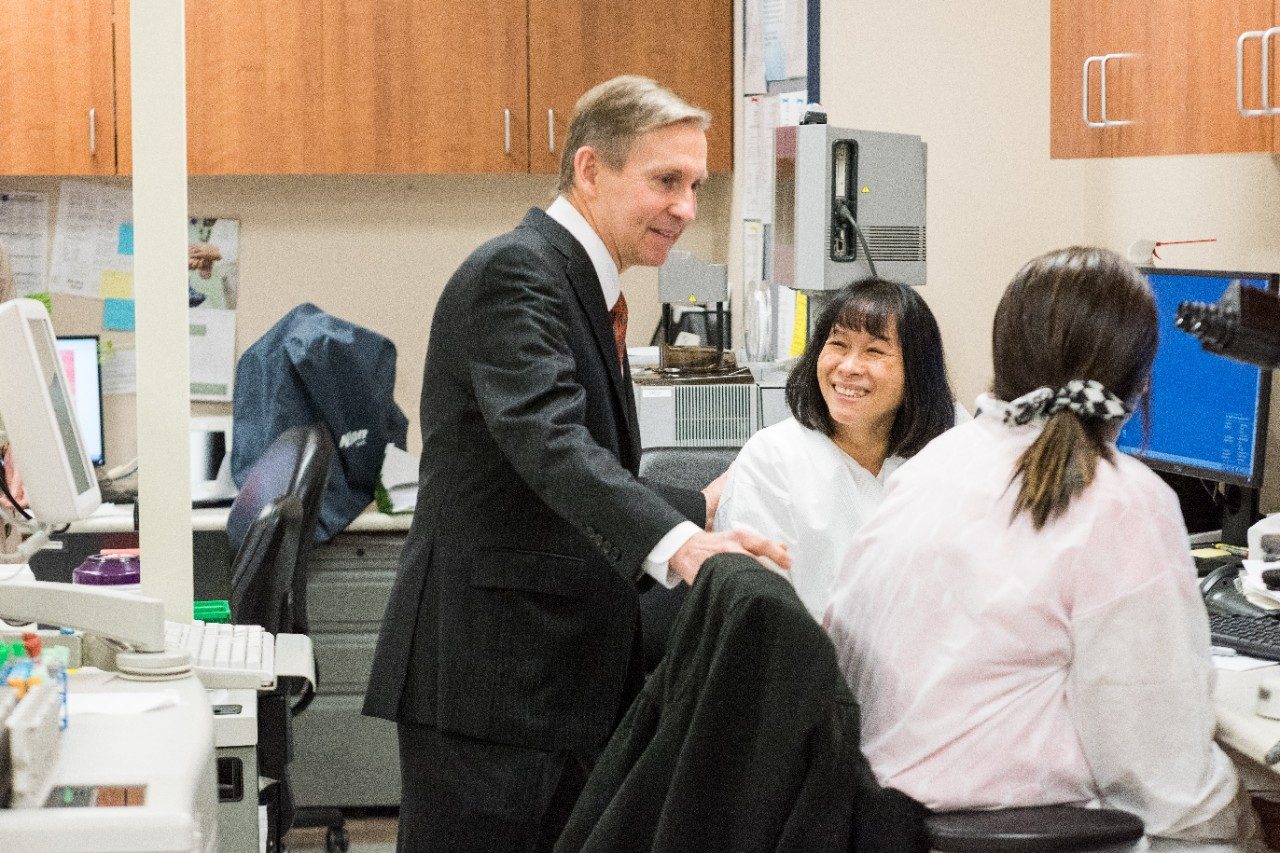 Peter Pisters visit Houston area location.