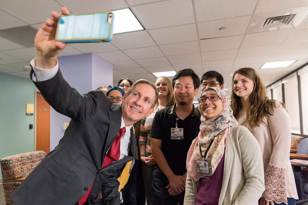 Peter Pister visit School of Health Professions