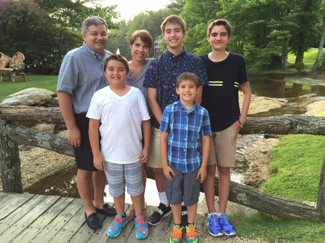 Emily Tickle Thomas with her family