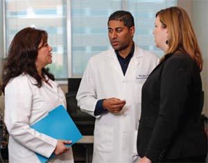 Nikesh Jasani, M.D., with co-workers