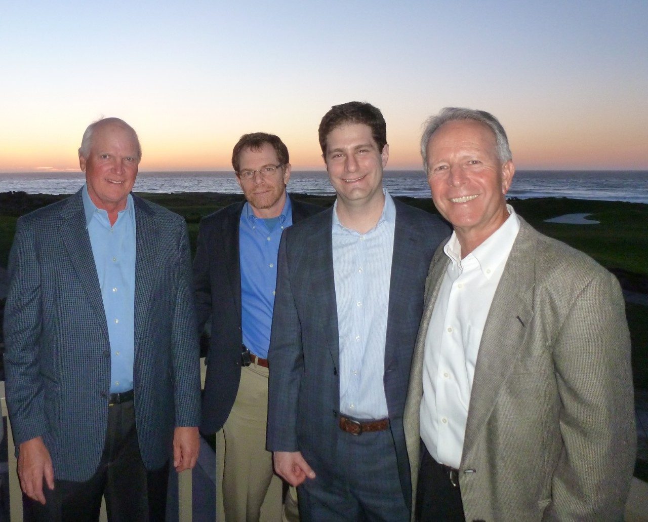Mike Givens, Mark Gilbert, M.D., Nicholas Levine, M.D., and Laird Small, Pebble Beach Golf Academy director