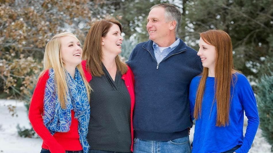 Cancerwise blog post: glioblastoma survivor Dean Hawkins with his family