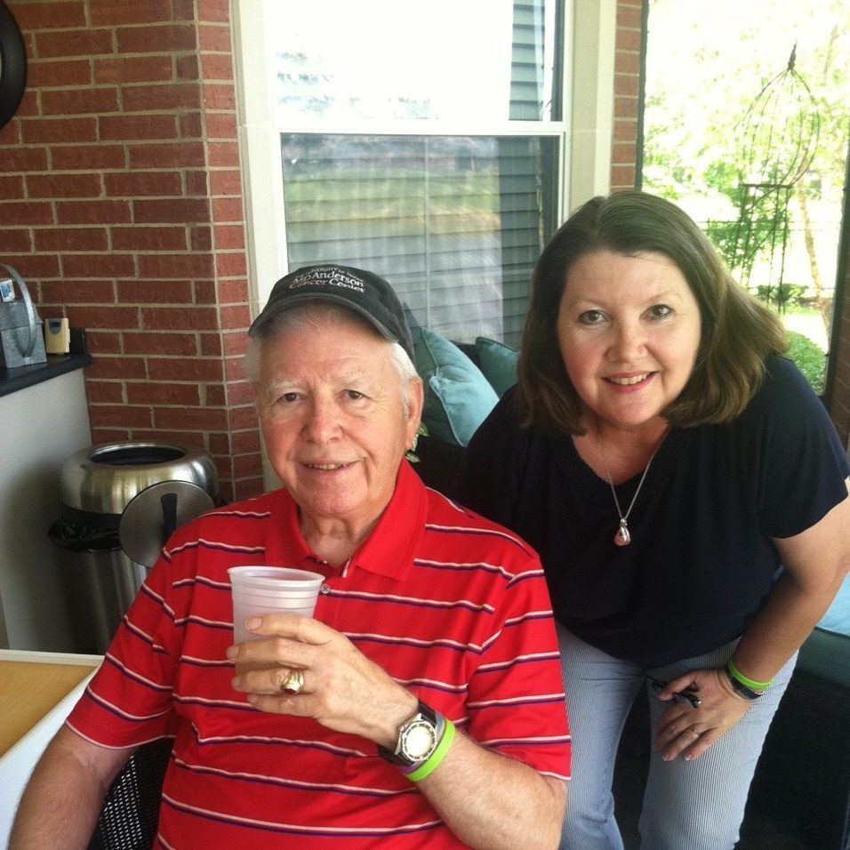 Cancerwise blog post: Caregiver Lisa Nicks and her father, Roger Kesseler, a b-cell lymphoma survivor who received treatment at MD Anderson