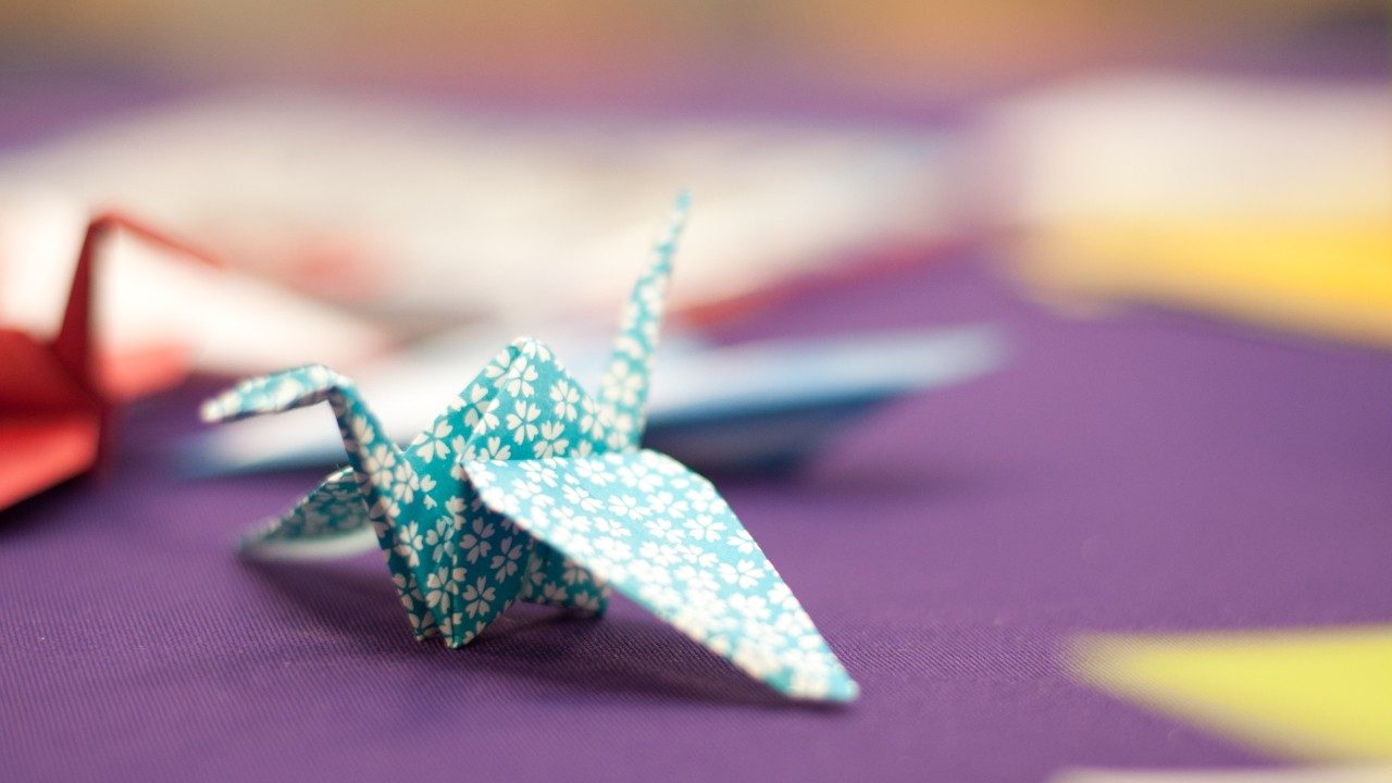 Oragami created during Survivorship Week events at MD Anderson Cancer Center