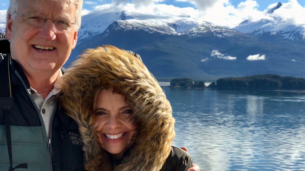 Prostate cancer survivor Kelly Andersen and his wife, Elizabeth