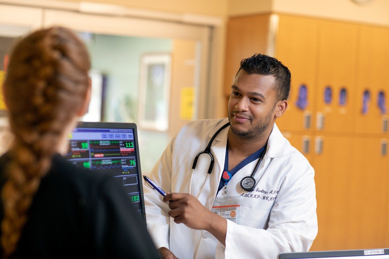 Advanced practice provider Brandon Sterling