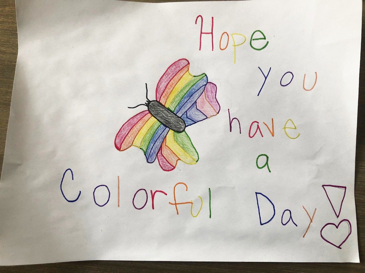 Colorful get-well card