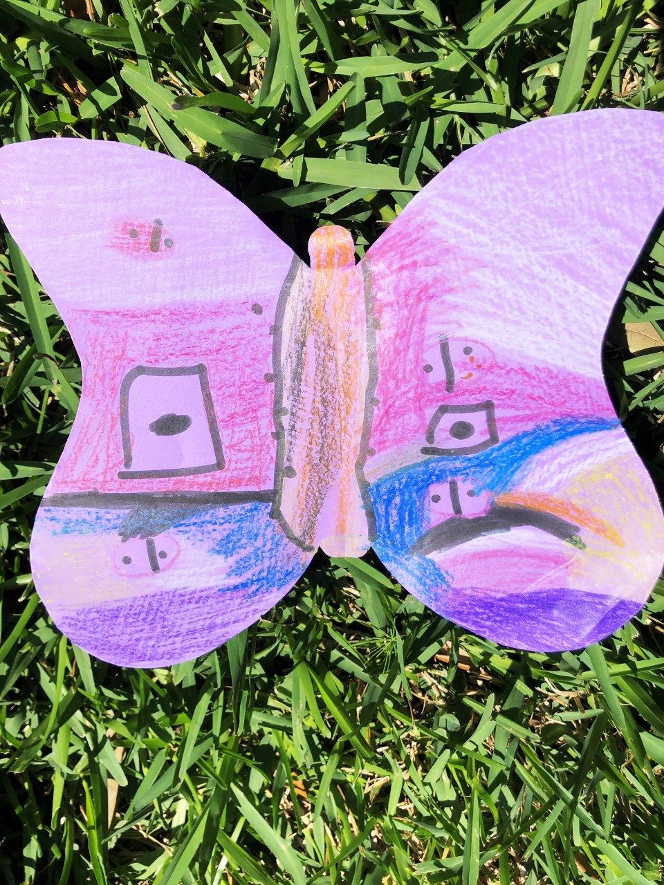 Butterfly-shaped get-well card