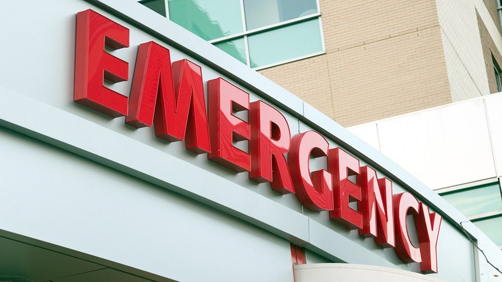 Emergency room sign