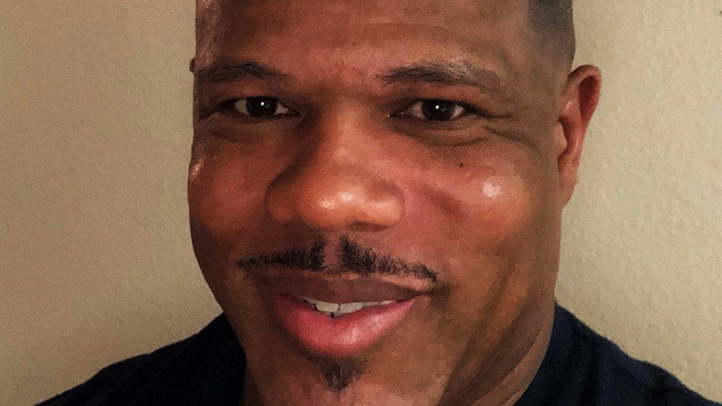 Throat cancer survivor Mark Teague