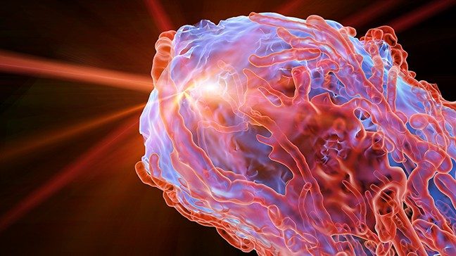 Illustration of a radiation beam.