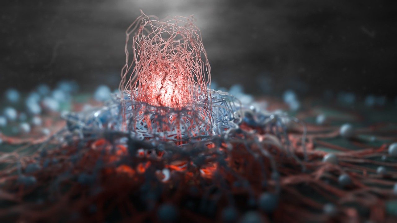 Illustration of a cancer cell