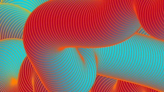 Abstract concept drawing of intestines