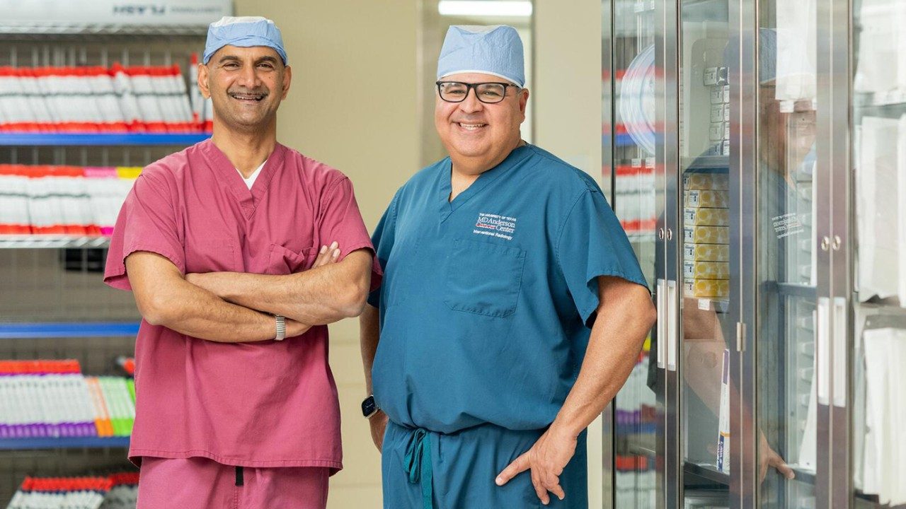 S. Cheenu Kappadath, Ph.D. (left) and Armeen Mahvash, M.D.