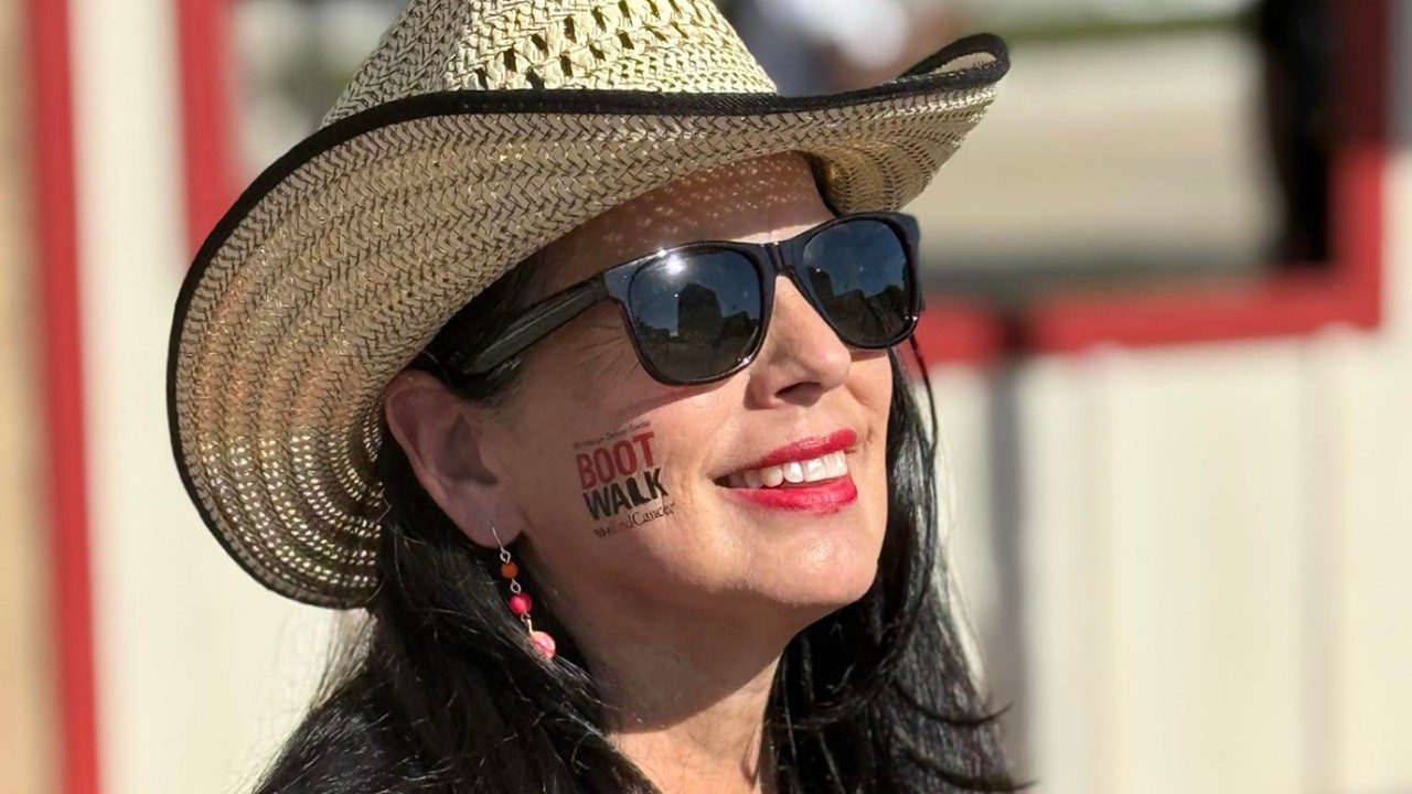Margie King at UT MD Anderson's Boot Walk to End Cancer in November 2025