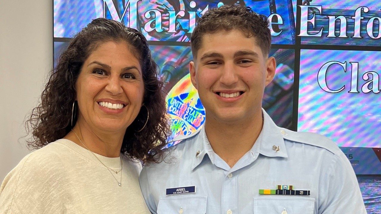 Breast cancer survivor and volunteer Naomi Arbel-Brodd with her son, Ari
