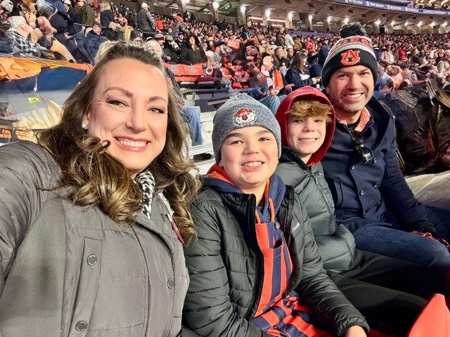 A photo of Tiffany Andrews with her family.