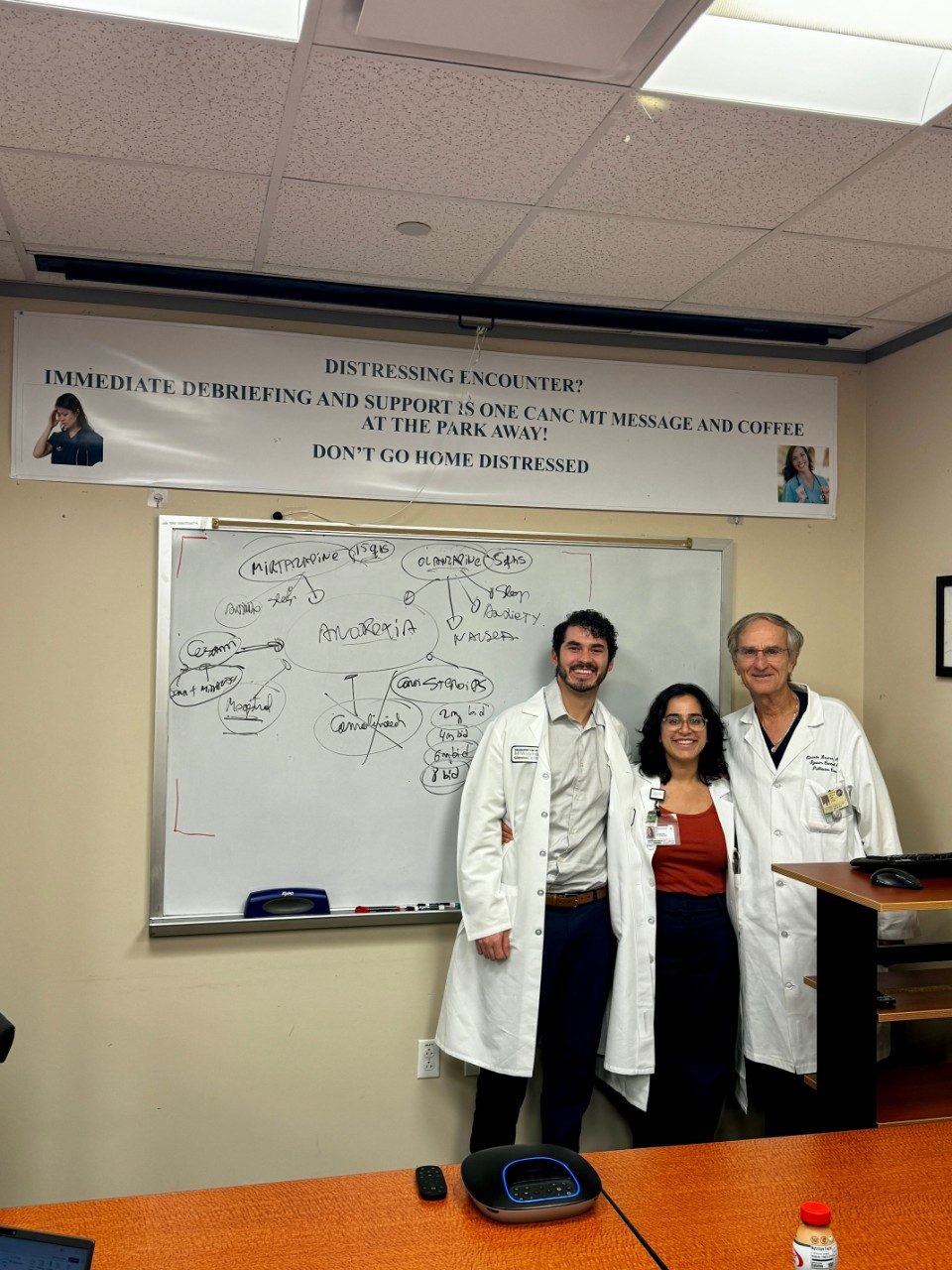 2025-2026 PMR Fellows with Department Chair, Dr. Eduardo Bruera