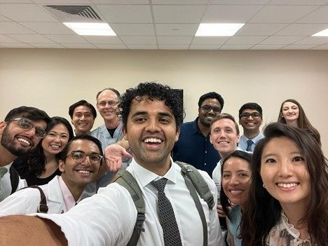 First-Year fellows and Hematology Oncology faculty pose for a group selfie