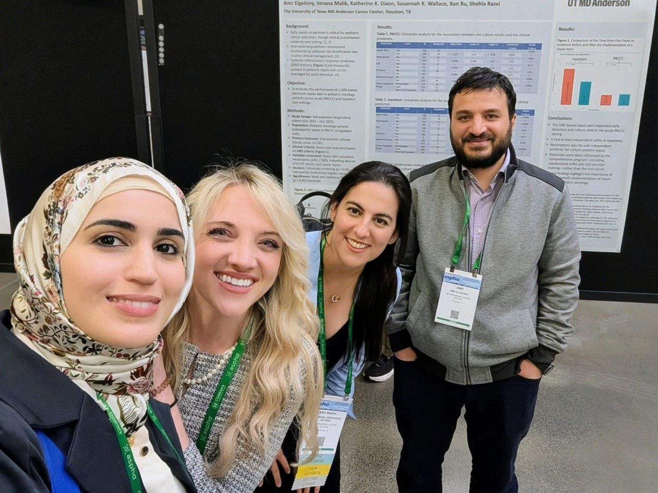 doctors posing before presenting research