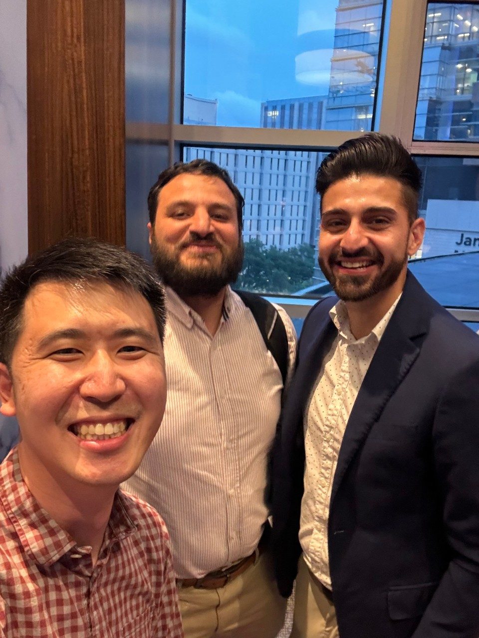 pediatric fellows enjoying dinner outside of work