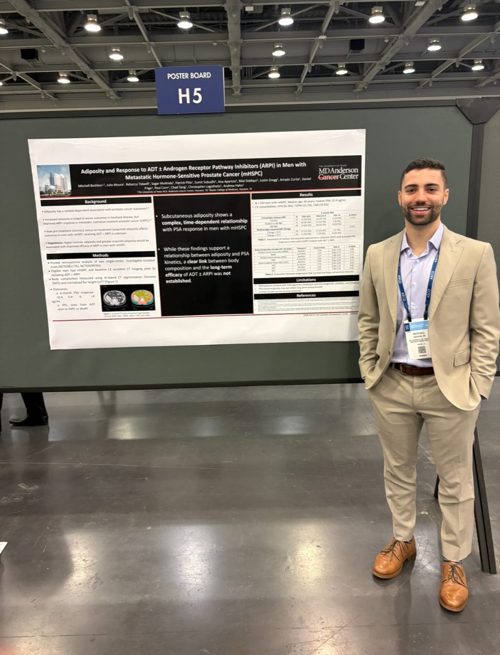 Mitchell Boshkos presenting Poster