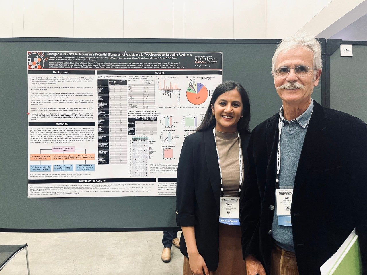 Teja Reddy, M.D., PhD, presenting at EORTC-NCI-AACR Symposium on Molecular Targets and Cancer Therapeutics (ENA 2026). 