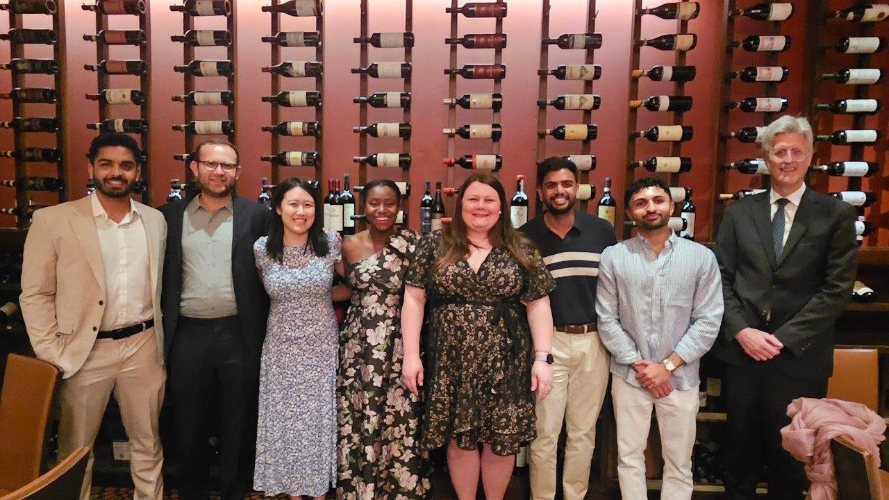 graduating residents at graduation with program leadership