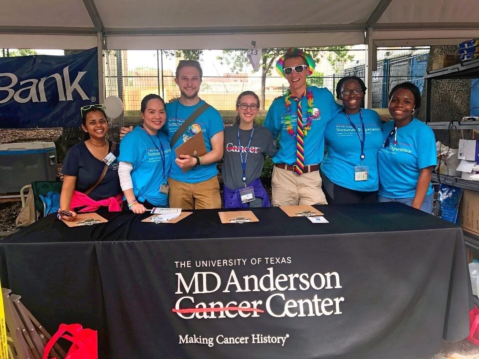 Volunteer at the annual Houston PRIDE parade.