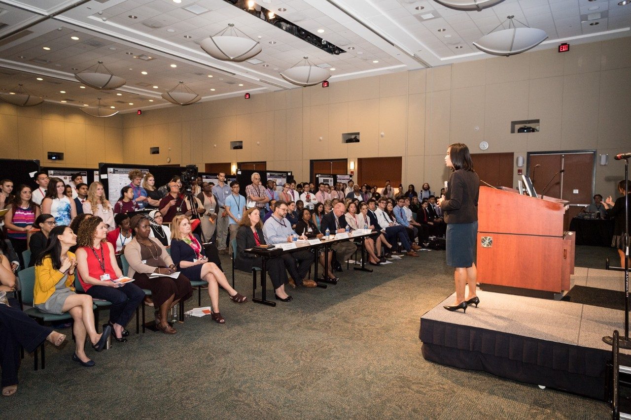 Compete in the Elevator Speech competition.