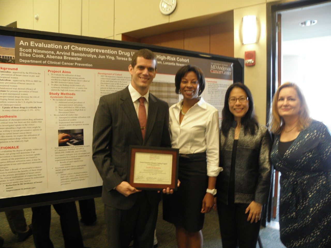 CPRTP summer trainee presenting poster