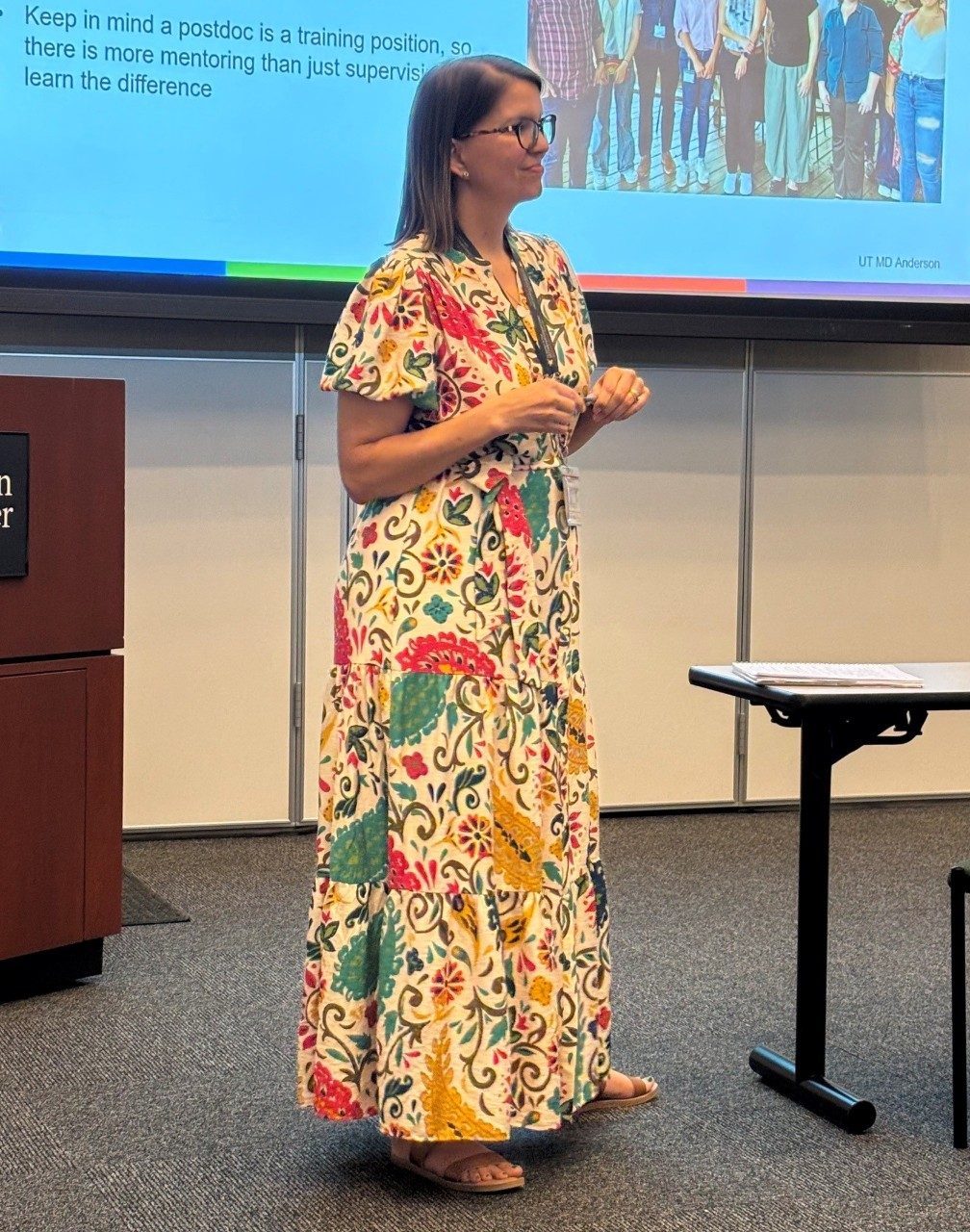odyssey fellowship program director, Dr. Keri Schadler presenting at the 2026 odyssey program retreat