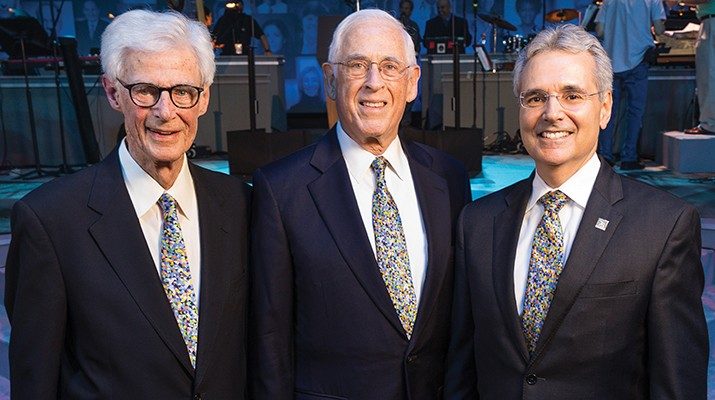 Charles LeMaistre, M.D., John Mendelsohn, M.D., and Ronald DePinho, M.D.