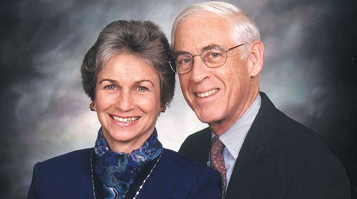 John Mendelsohn, M.D., with his wife, Anne