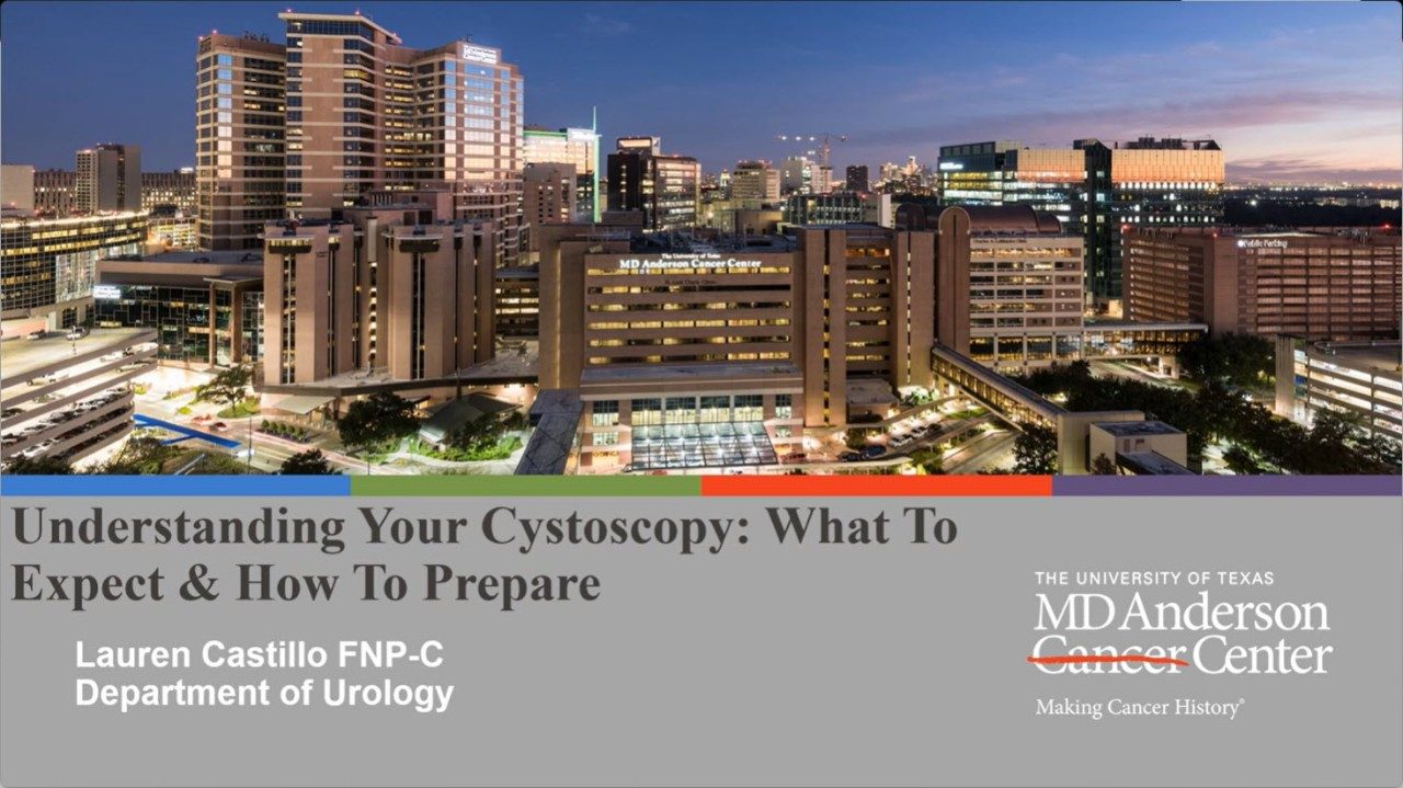 Opening slide of presentation Understanding your Cystoscopy