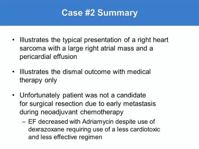 Slide showing summary of Case 2