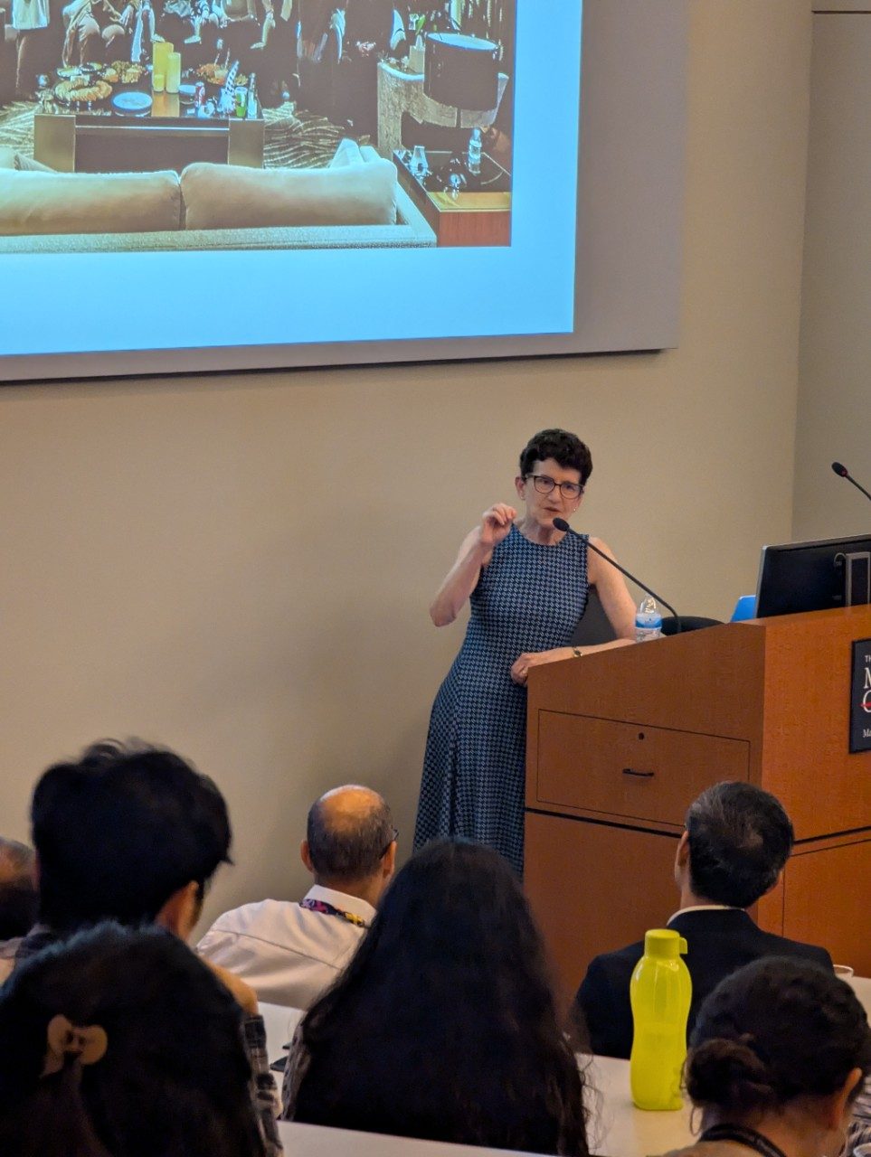 Celeste Simon at podium