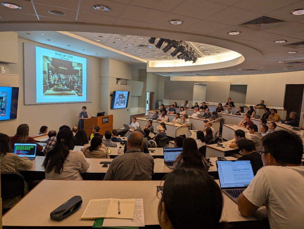 Celeste Simon and audience