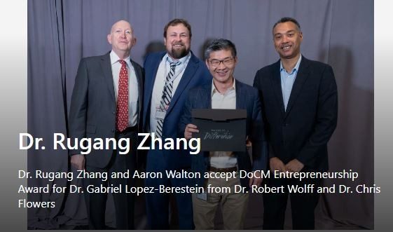 Dr. Zhang, Aaron Walton, Dr. Wolff, and Dr. Flowers