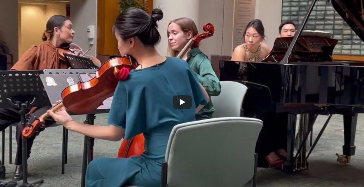 DaCamera violinist performing Mozart