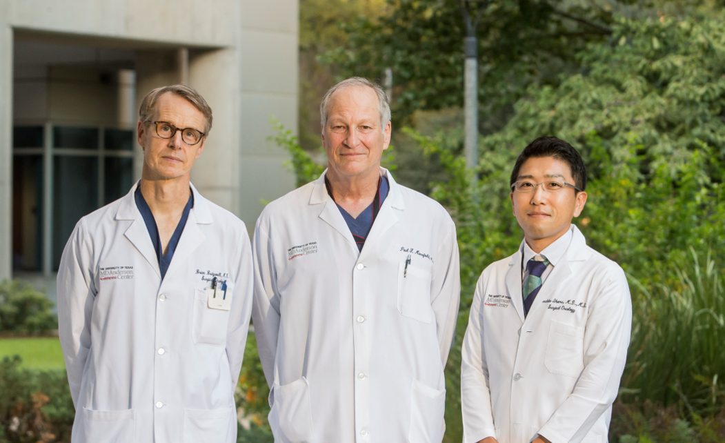 Dr. Brian Badgwell, Dr. Paul Mansfield and Dr. Ikoma Naru 