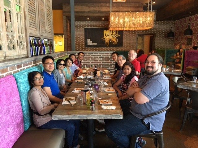 Group of people in a restaurant