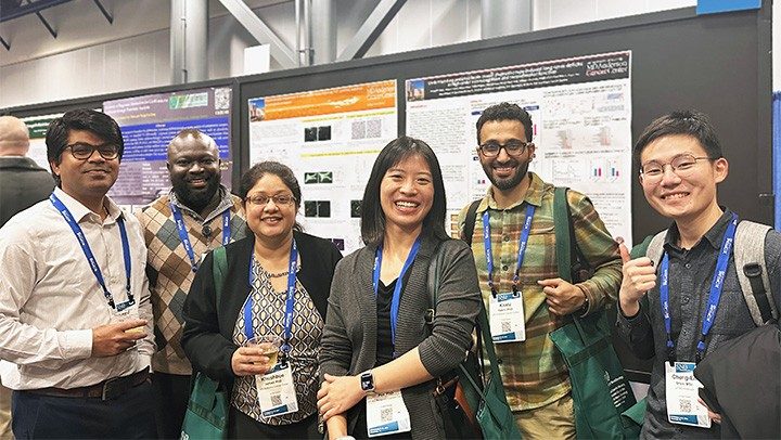 Nov 2024: Pan Lab members (Anand Singh, Benjamin Aghoghovwia, Khushboo Irshad, Yuan Pan, Khalil Kasm, Allen Shen) attending the 2024 Society for Neuro-Oncology Annual Meeting in Houston