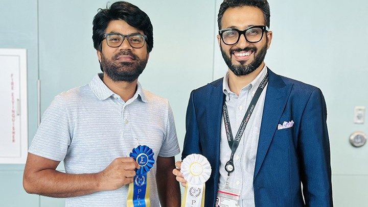 Aug 2025: Anand Singh and Khalil Kasm, 1st (neurotoxicity) and 3rd (neurobiology) place at the CNP Scientific Retreat