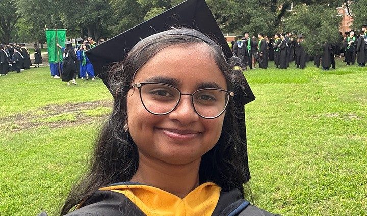 2024: Aishani Gargapati graduated from Rice and won a Distinction in Research (Neuroscience) award