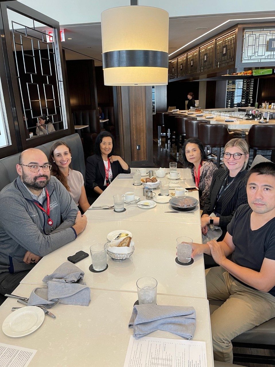 L to R: Alexandre Reuben, Amanda Montoya, Minying Zhang, Hui Nie, Emily Bontekoe, Peixin Jiang