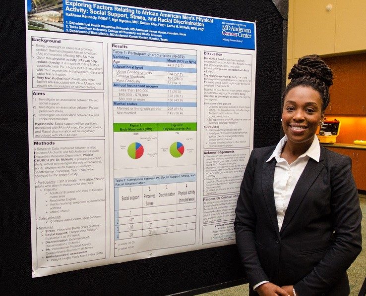 CPRTP summer trainee presenting poster