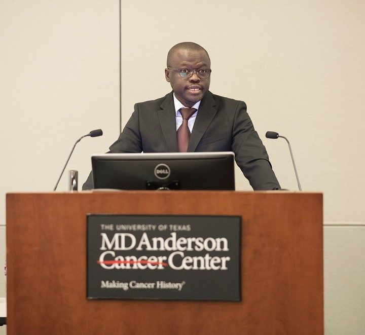 Outstanding Postdoc Trainee & CPRTP Alumni, Dr. Joel Fokom Domgue, thanks his mentors, colleagues, and family.